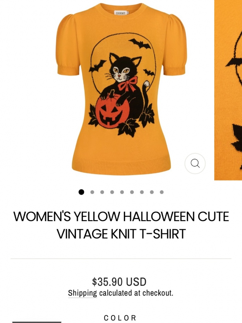 Brand new with tags Oxknit Halloween cat sweater